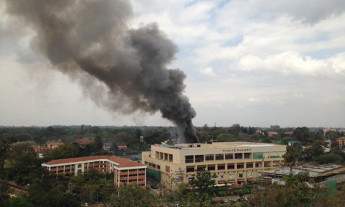 Blast shakes Nairobi mall, smoke pours from building Blast shakes Nairobi mall, smoke pours from building