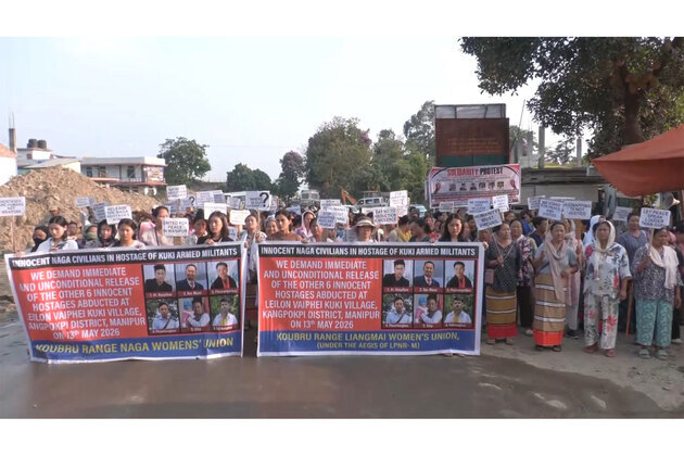 Manipur: Protesters block NH-2 at Namdilong, demand release of 6 Naga hostages