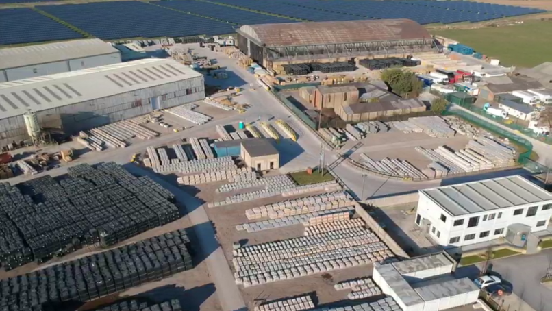 The AMES UK Pollington site, with the new Woodshaw factory top right