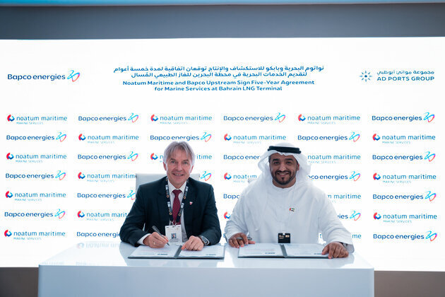 Noatum Maritime, Bapco Upstream sign five-year agreement for marine services at Bahrain LNG Terminal