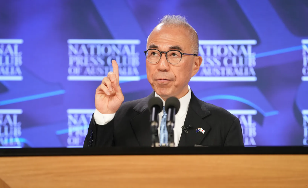 Kazuhiro Suzuki, Ambassador of Japan to Australia, addresses the National Press Club 