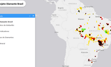  Captura de tela do projeto Diamante Brasil