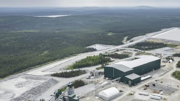 North American's only operating spodumene plant