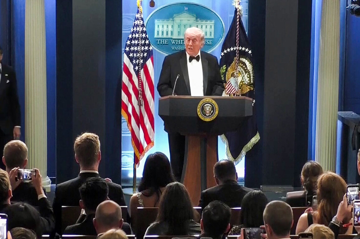 Trump blasts "sick" gunman after shooting rocks White House Correspondents' Dinner