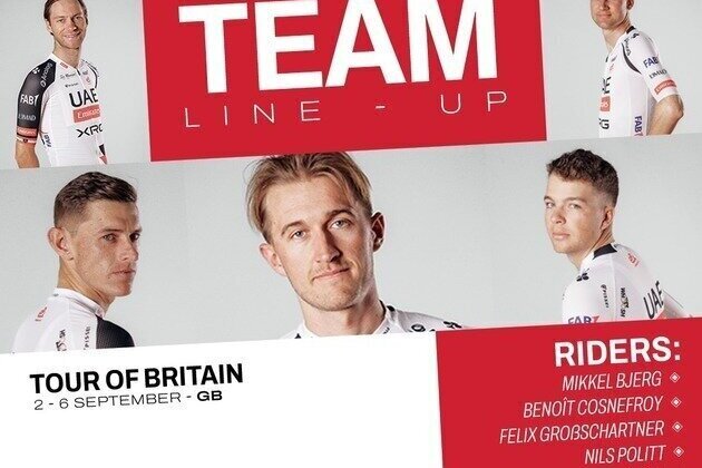 UAE Team Emirates-XRG confirms squad for Lloyds Tour of Britain
