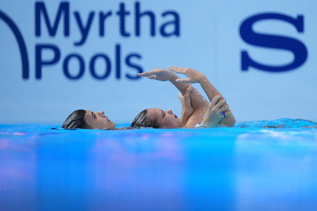 (SP)SINGAPORE-ARTISTIC SWIMMING-WORLD AQUATICS CHAMPIONSHIPS-MIXED DUET TECHNICAL