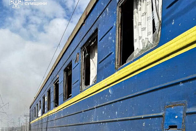 Russia strikes Ukrainian train near Poland border minutes after Boris Johnson, European leaders pass through