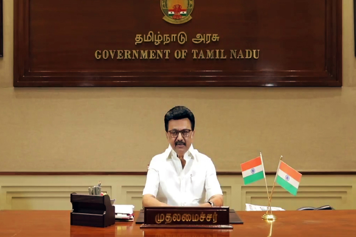 CM MK Stalin arrives at DMK headquarters to chair District Secretaries meeting