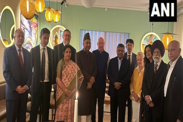 Ravi Shankar Prasad led all-party delegation attends luncheon with former Danish parliamentarians in Copenhagen