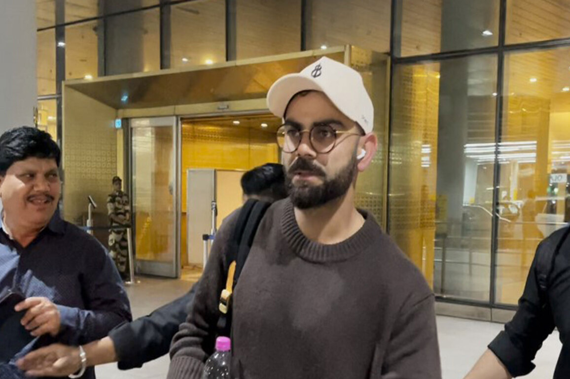 Virat Kohli papped at Mumbai airport hours after back-to-back match-winning knocks at Vijay Hazare Trophy