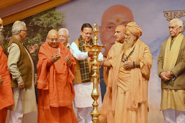 Sanatan Dharma not man-made, but based on eternal principles: CM Dhami at Sant Sammelan in Haridwar
