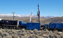Drilling at the McDermitt lithium project, near the Oregon-Nevada border, in western USA
