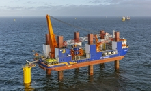  The offshore installation vessel MPI Resolution installing secondary steel as part of Van Oord’s foundation work for the Hollandse Kust Noord wind farm