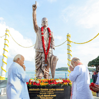 Amit Shah unveils statue of Veer Savarkar, inaugurates 'Veer Savarkar Inspiration Park' in Andaman and Nicobar