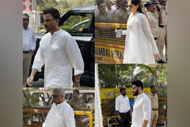 Family, friends gather for antim darshan at late Nirmal Kapoor's residence