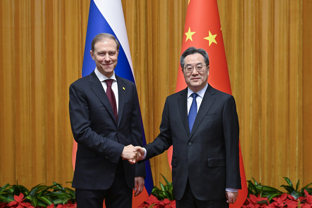 CHINA-BEIJING-DING XUEXIANG-RUSSIAN FIRST DEPUTY PM-MEETING (CN)