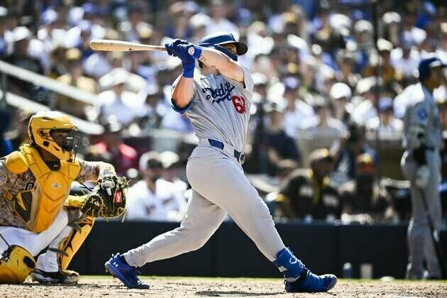 Home runs help Dodgers draw even with Padres in NL West race