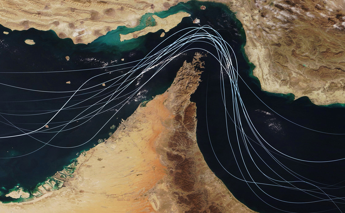 Shipping routes through the Strait of Hormuz - Credit: iStock