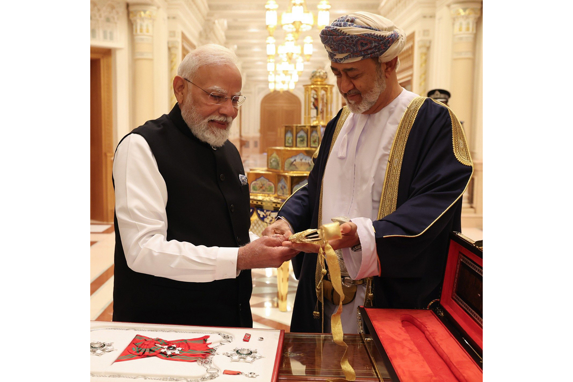 "Symbol of affection and trust between the people of India and Oman": PM Modi on receiving Oman's highest civilian honour in Muscat