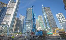  Due to space restrictions on the FOUR Frankfurt project, the buildings’ basements are being built using the top-down construction method