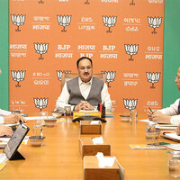 BJP President J P Nadda chairs meeting with party's general secretaries