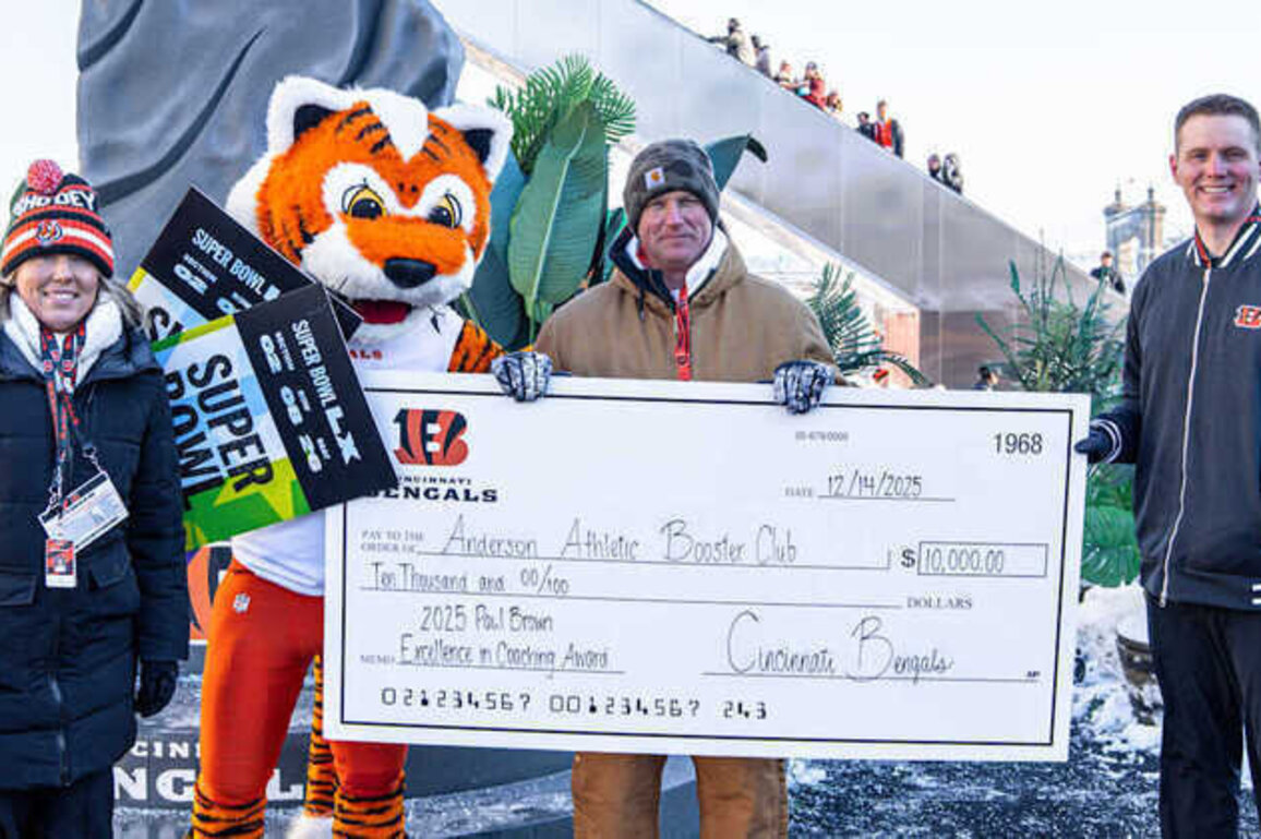 Evan Dreyer of Anderson High School Wins Paul Brown Coaching Award