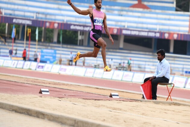 Indian Athletics Series: Asian Games silver medalist Murali Sreeshankar secures gold in long jump