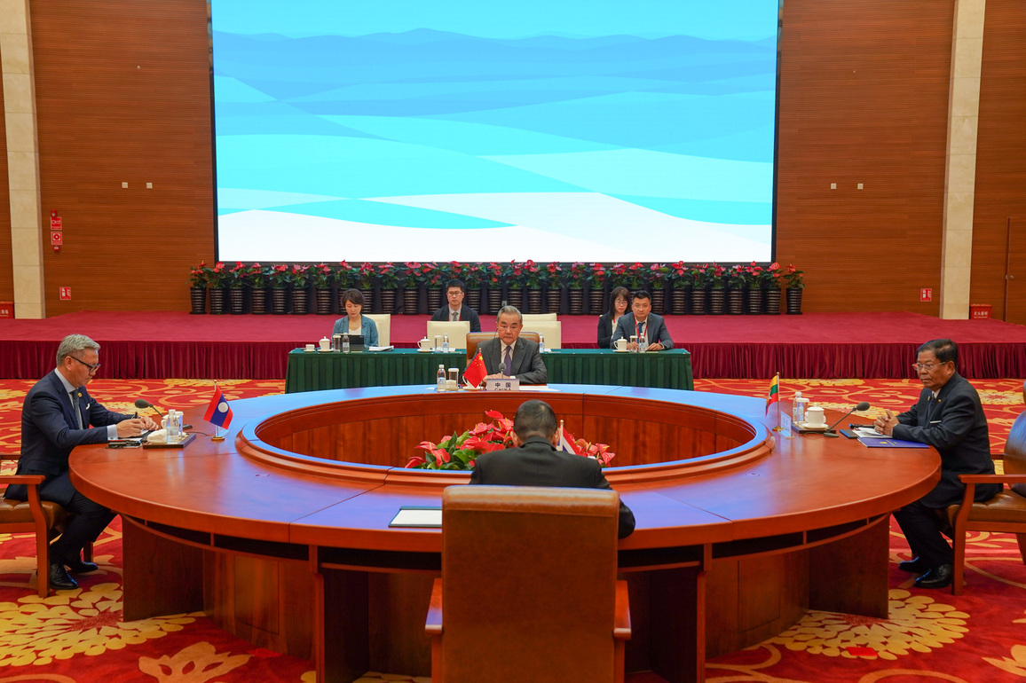 CHINA-YUNNAN-WANG YI-CHINA-LAOS-MYANMAR-THAILAND-INFORMAL MEETING (CN)