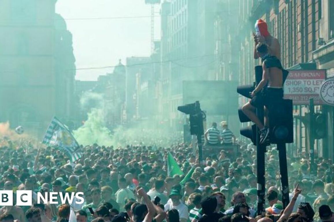 Police arrest 20 people after thousands attend Celtic title party