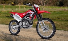  Honda's new CRF250F is a compact trail bike. Picture courtesy Honda.