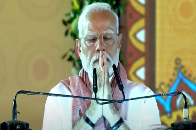 Bihar: PM Modi observes one-minute silence for Pahalgam terror attack victims; chants 'Om Shanti'