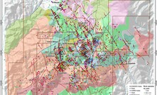  A map of the drill holes in the Sonoro Cerro Caliche Project