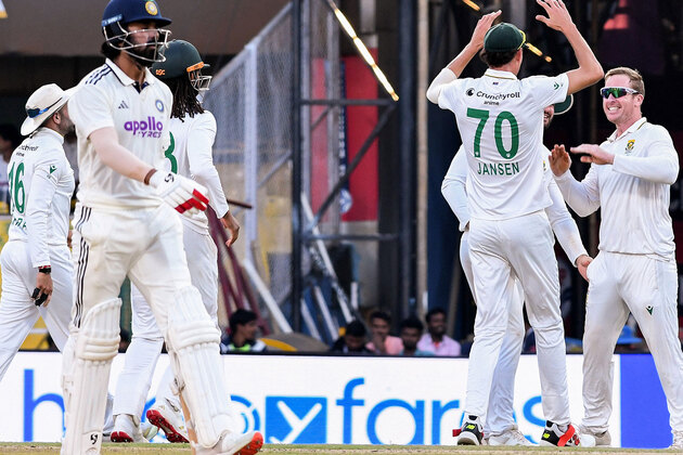 2nd Test: Simon Harmer shines as India stumbles to 90/5 at Tea (Day 5)