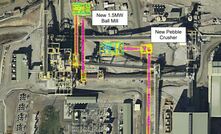 The proposed expansion of Cadia's process plant.