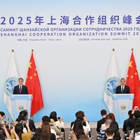 (SCO Tianjin Summit) CHINA-TIANJIN-SCO-WANG YI-PRESS (CN)