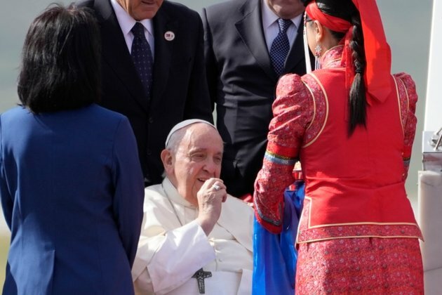 Pope Arrives on First Visit to Mongolia