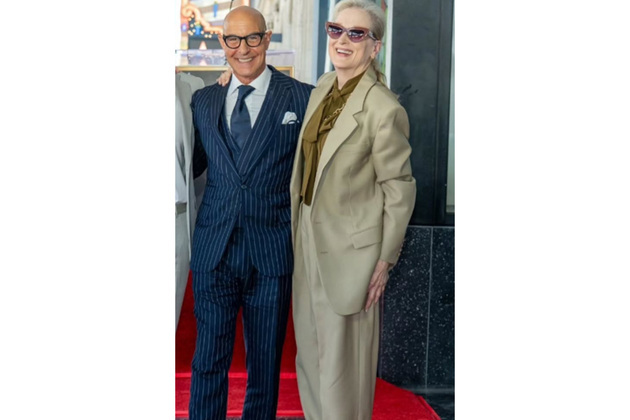 "I'm in love with you, just like everybody else...": Meryl Streep praises Stanley Tucci as latter receives Hollywood Walk of Fame