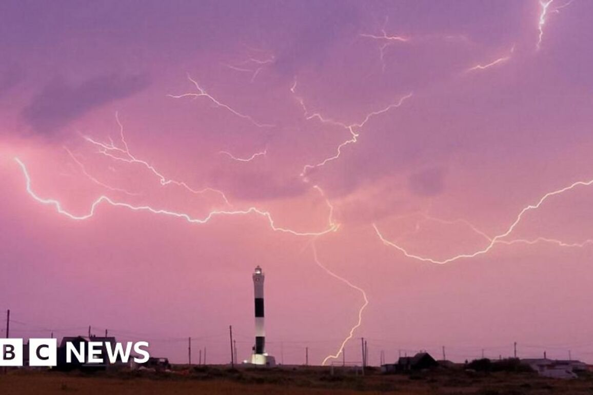 Yellow weather warning for UK after flooding and lightning strikes