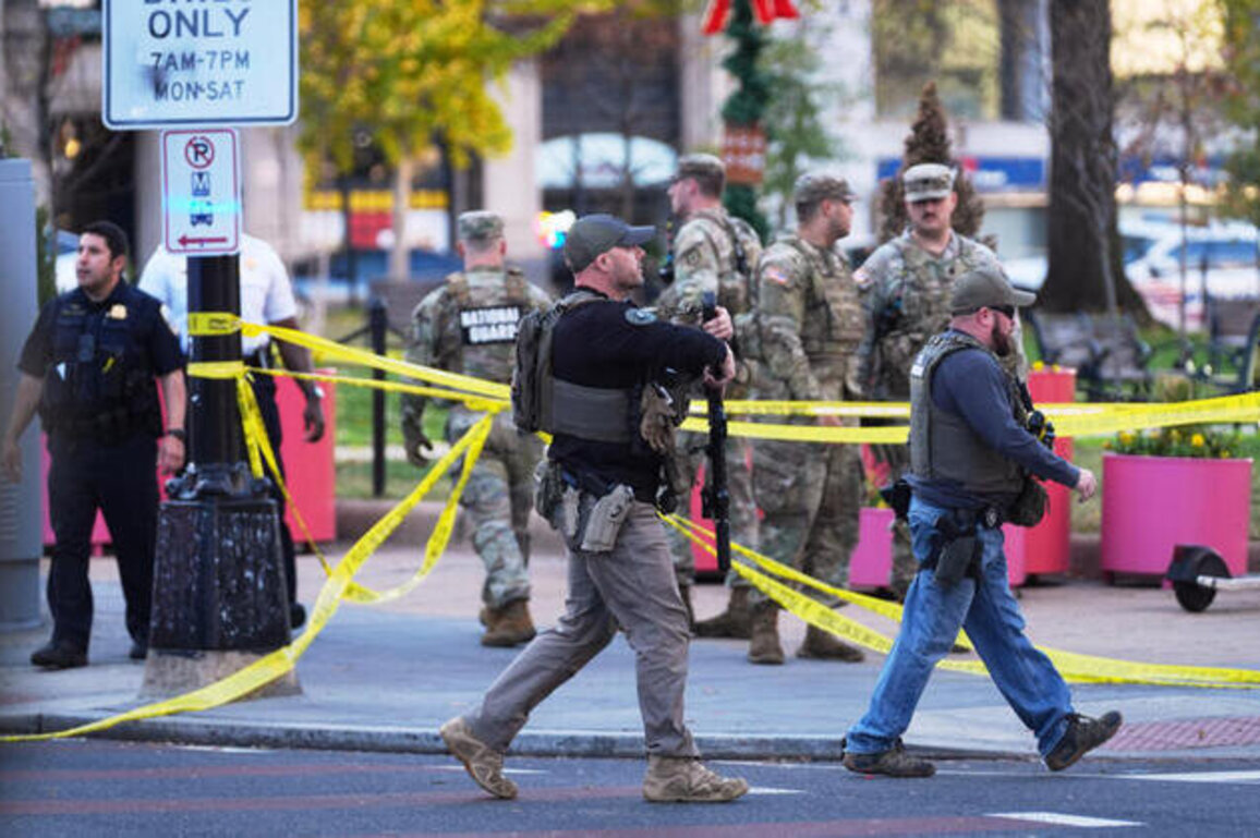 Two National Guard members shot near White House, suspect in custody