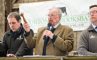 Chris Norton, of dairy auctioneers Norton and Brooksbank, celebrating 50 years of auctioneering