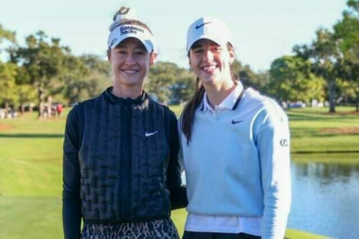 Caitlin Clark enjoys 'powerful' pro-am round with Nelly Korda