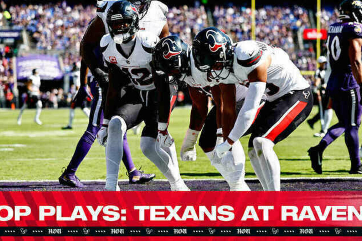 10 Incredible Plays From Texans at Ravens