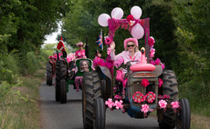 Tractors take to the road in record-breaking cancer drive