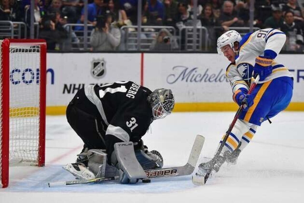 Stingy Sabres finally permit a goal, but topple Kings