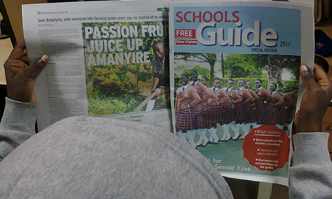 A quick look inside today's New Vision paper A quick look inside today's New Vision paper