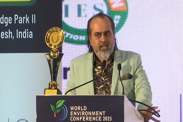 Acharya Prashant honoured with 'Most Impactful Environmentalist' award on World Environment Day, calls for inner revolution to tackle climate collapse