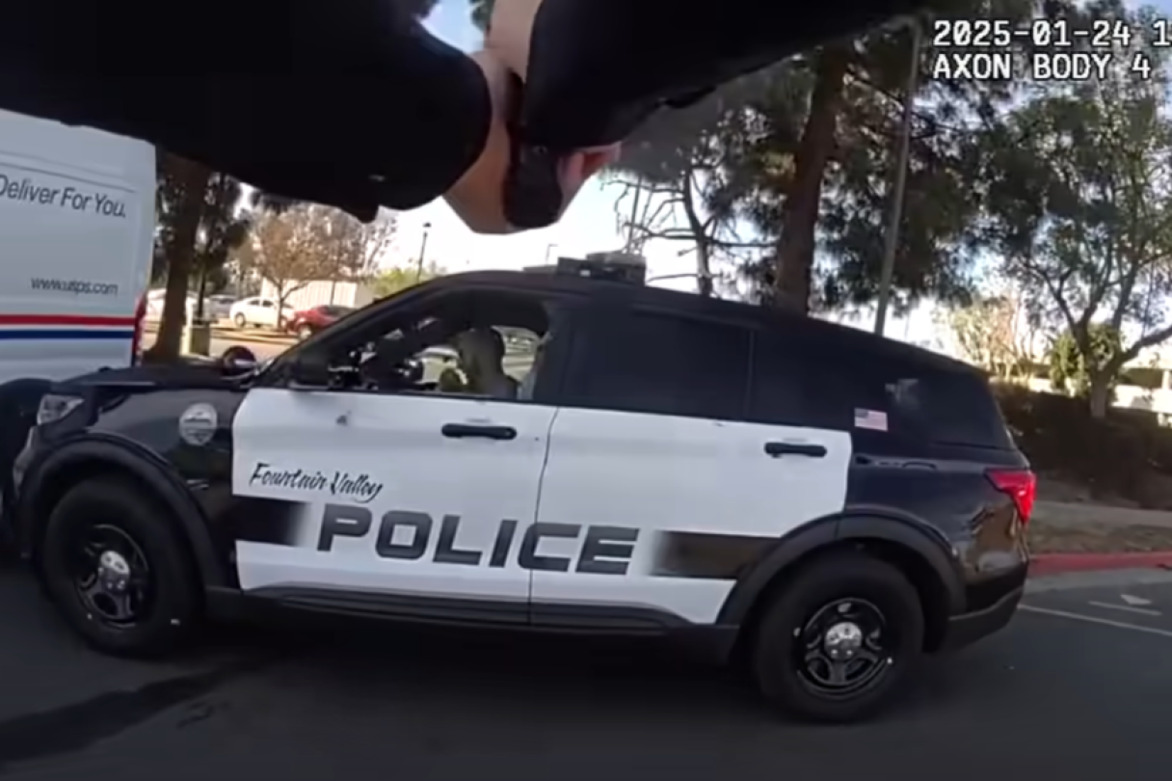 BWC- Man steals Calif. officers gun, climbs into cruiser before fatal OIS