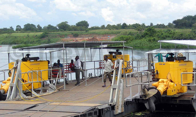 Kayunga-Kamuli ferry for maintenance Kayunga-Kamuli ferry for maintenance