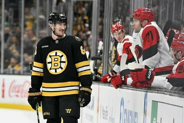 Bruins put home winning streak on line against 'Canes