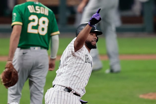 Rockies get complete game from Senzatela, beat A's